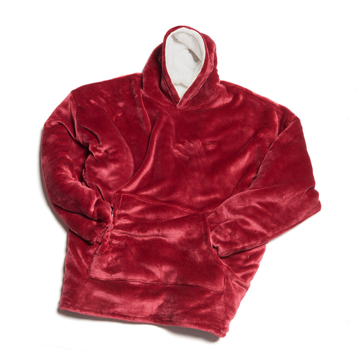 Oversized tæppe-hoodie til kvinder med lange ærmer, loungeomslag
