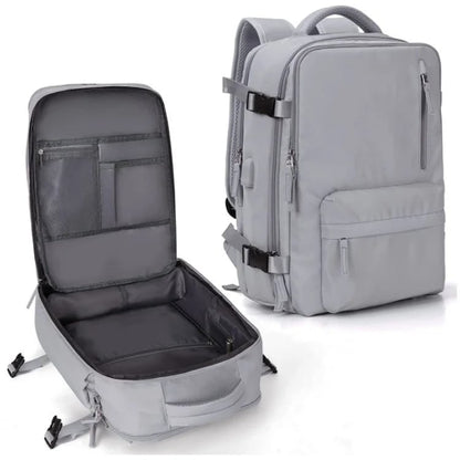 Women’s Waterproof Travel Backpack Large Capacity Anti Theft USB Charging Rucksack