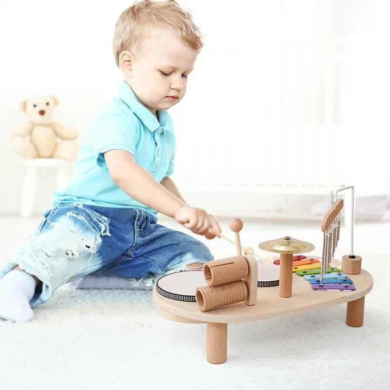 Wooden Music Station Multi Instrument Toy for Kids