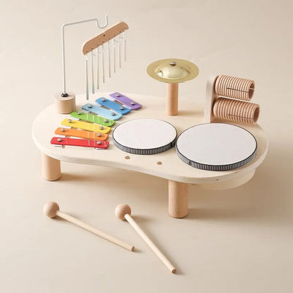 Wooden Music Station Multi Instrument Toy for Kids