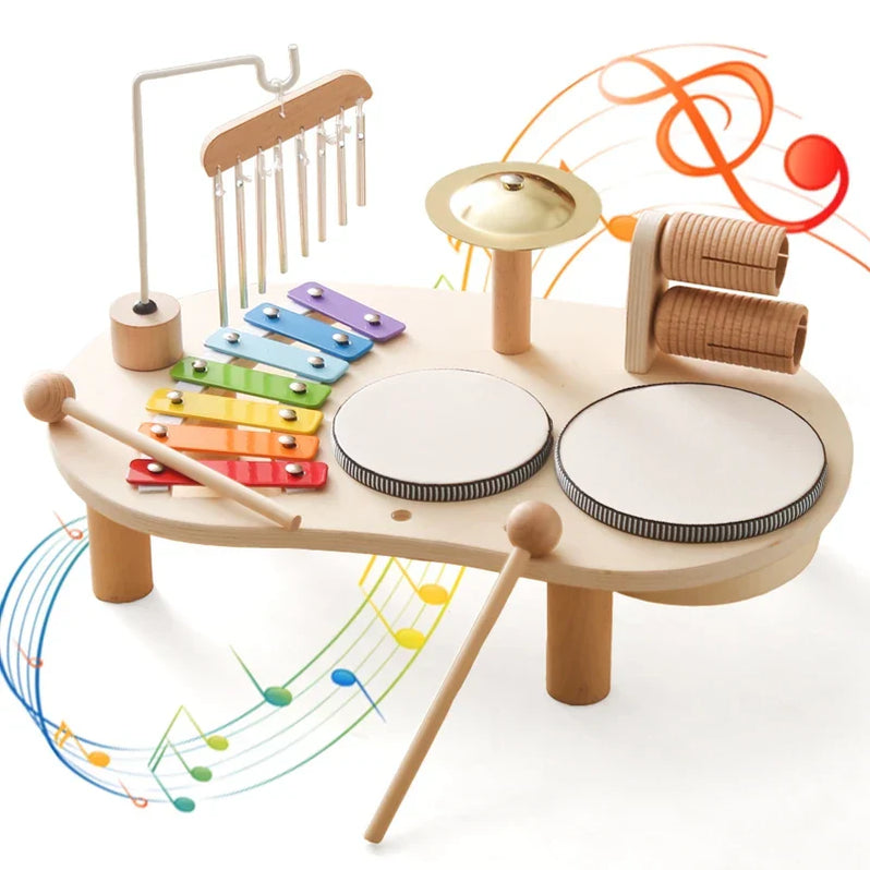 Wooden Music Station Multi Instrument Toy for Kids