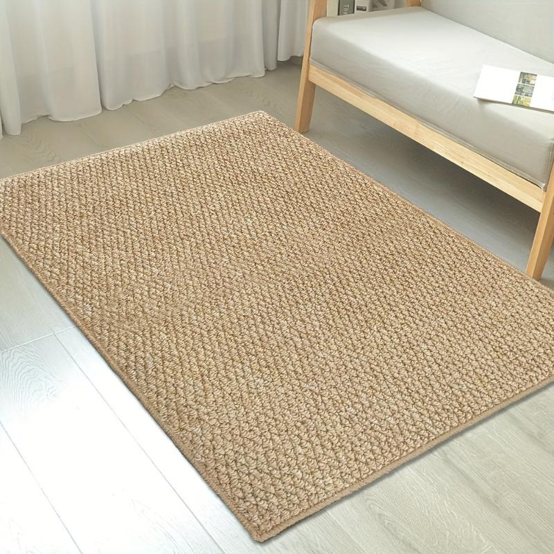 Woviva Jute Style Door Mat Durable Non Slip Indoor Outdoor Entryway Rug