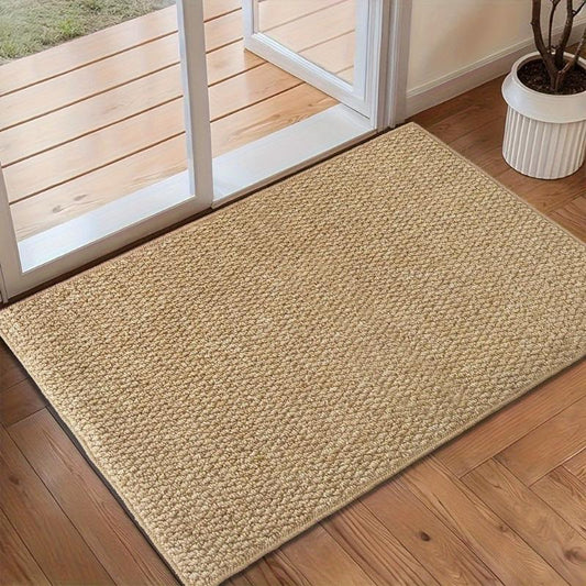 Woviva Jute Style Door Mat Durable Non Slip Indoor Outdoor Entryway Rug