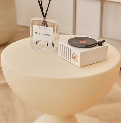 Ylix Round Coffee Table Modern Compact Side Table