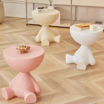 Ylix Round Coffee Table Modern Compact Side Table