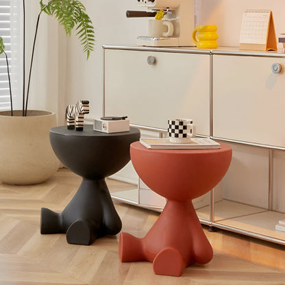 Ylix Round Coffee Table Modern Compact Side Table