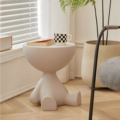 Ylix Round Coffee Table Modern Compact Side Table