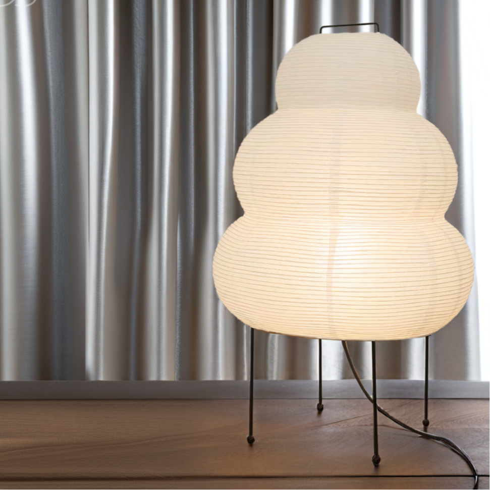 Zen Floor Lamp with Dimmable LED Light and Japanese Inspired Design