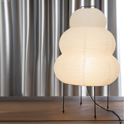 Zen Floor Lamp with Dimmable LED Light and Japanese Inspired Design
