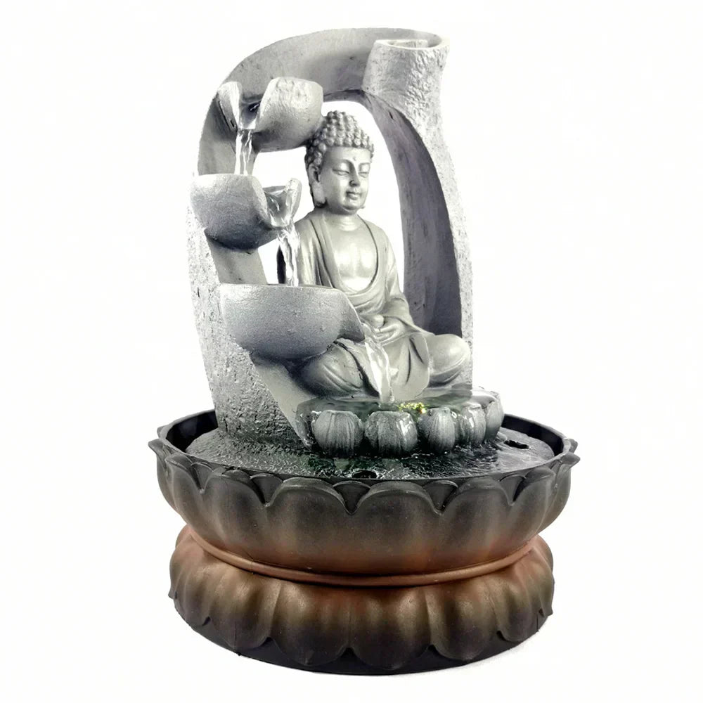 ZenFlow Buddha Indoor Water Fountain Calm Home Decor