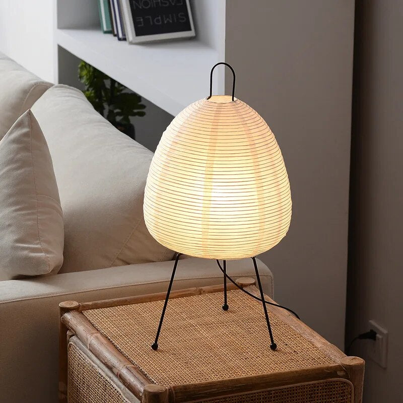 ZenGlow Japanese Rice Paper Lamp Soft Ambient Light