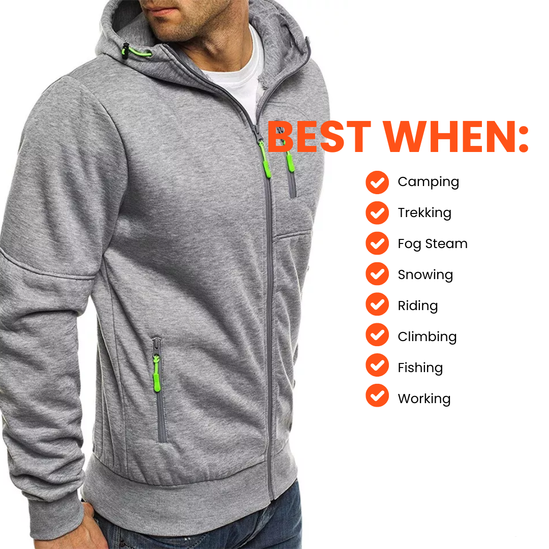 Zip-Up Hoodie for Outdoor Activities – Warm, Comfortable, and Versatile