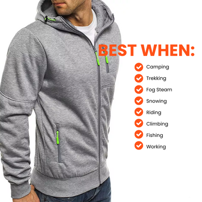 Zip-Up Hoodie for Outdoor Activities – Warm, Comfortable, and Versatile