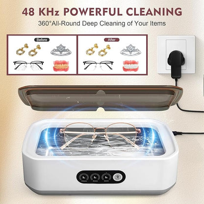 Zyniq Ultrasonic Cleaner Jewellery Glasses Watch Deep Cleaning Device