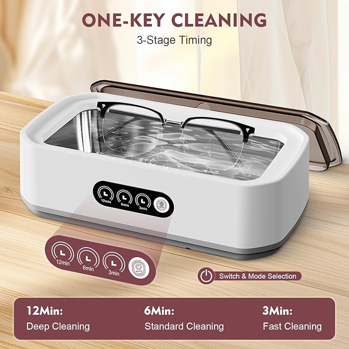 Zyniq Ultrasonic Cleaner Jewellery Glasses Watch Deep Cleaning Device