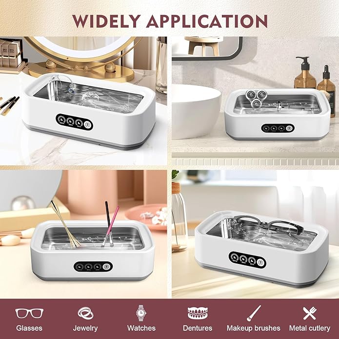 Zyniq Ultrasonic Cleaner Jewellery Glasses Watch Deep Cleaning Device