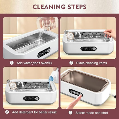 Zyniq Ultrasonic Cleaner Jewellery Glasses Watch Deep Cleaning Device