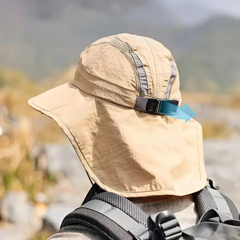 UV-Schutz Sonnenhut mit Nackenschutz – Breite Krempe für optimalen Schutz
