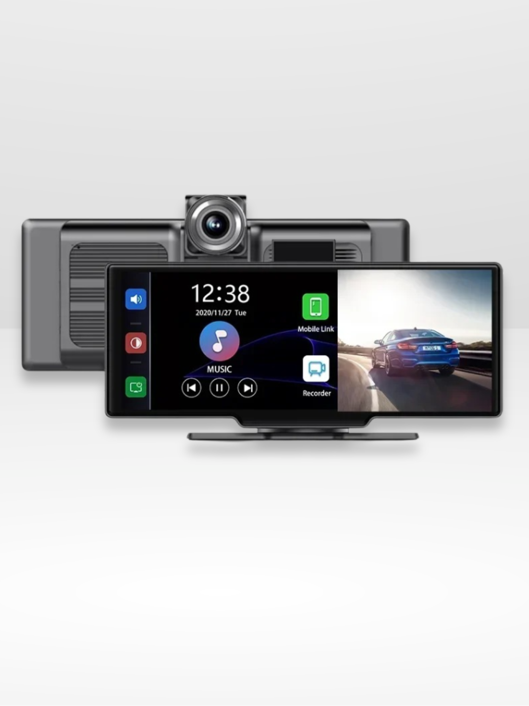 Wireless CarPlay Screen 10.26 Inch IPS Display with 4K Dashcam Android Auto Rear Camera