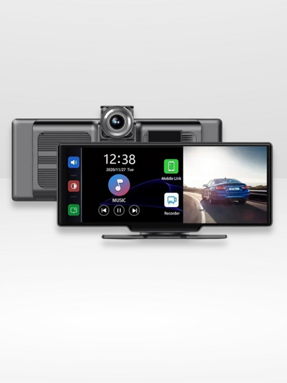 Wireless CarPlay Screen 10.26 Inch IPS Display with 4K Dashcam Android Auto Rear Camera