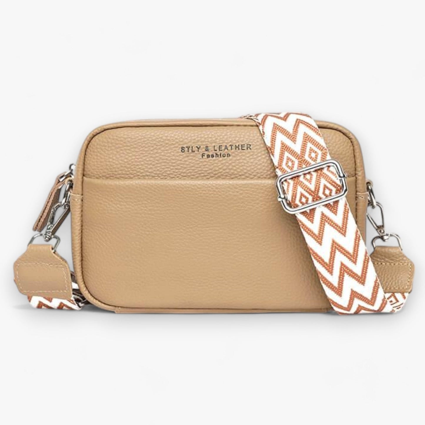Elegant læder crossbody taske til kvinder med kompakt design