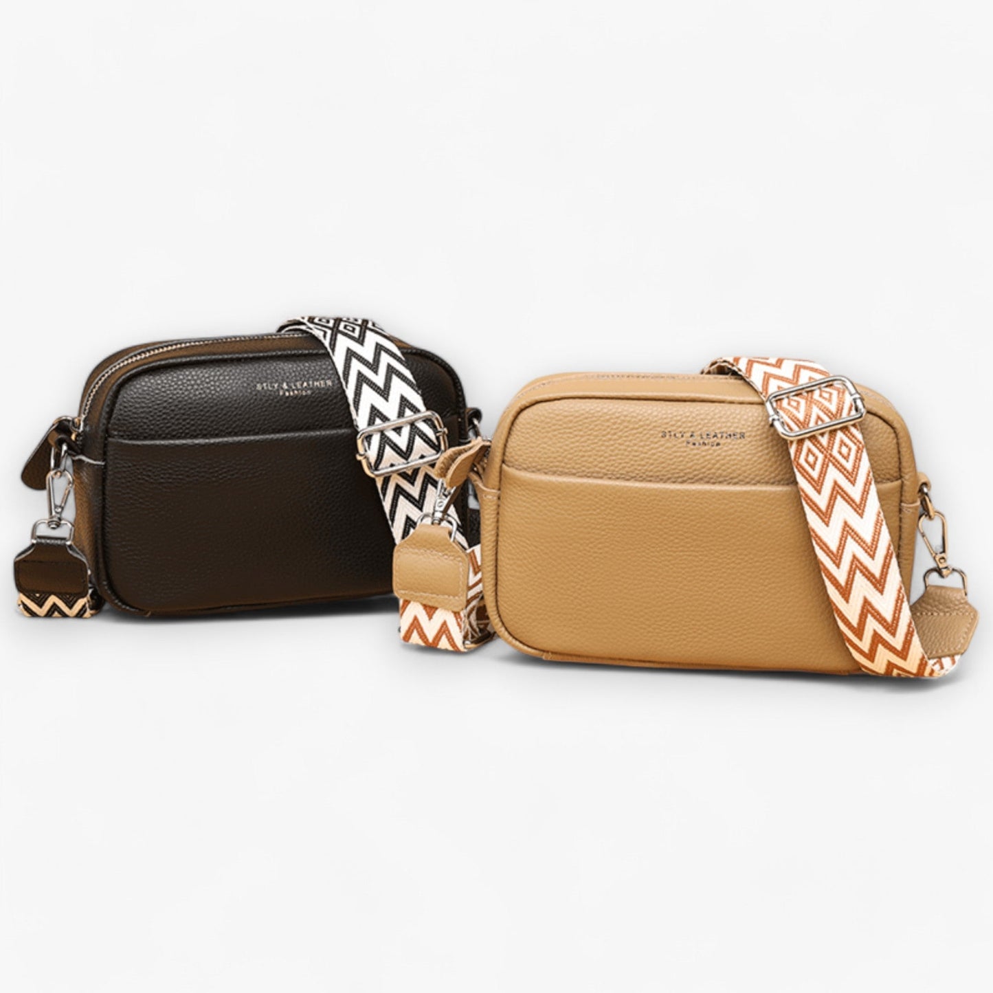 Elegant læder crossbody taske til kvinder med kompakt design