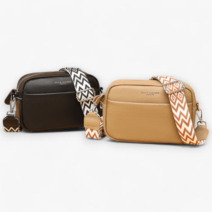 Elegant læder crossbody taske til kvinder med kompakt design