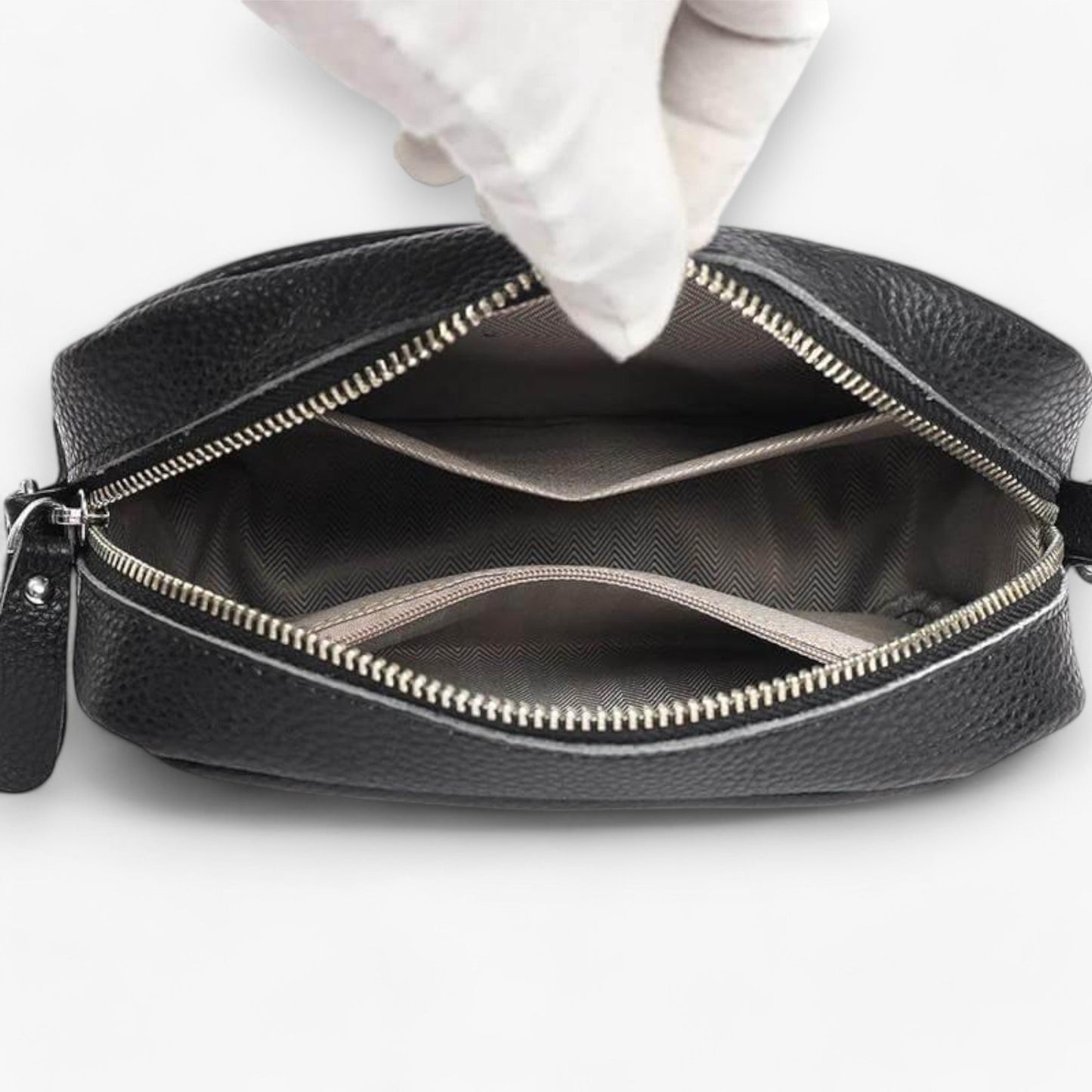 Elegant læder crossbody taske til kvinder med kompakt design