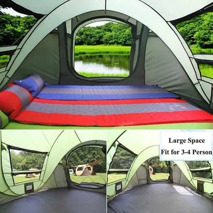 4-Person Instant Camping Tent - Waterproof, Lightweight & Easy Setup