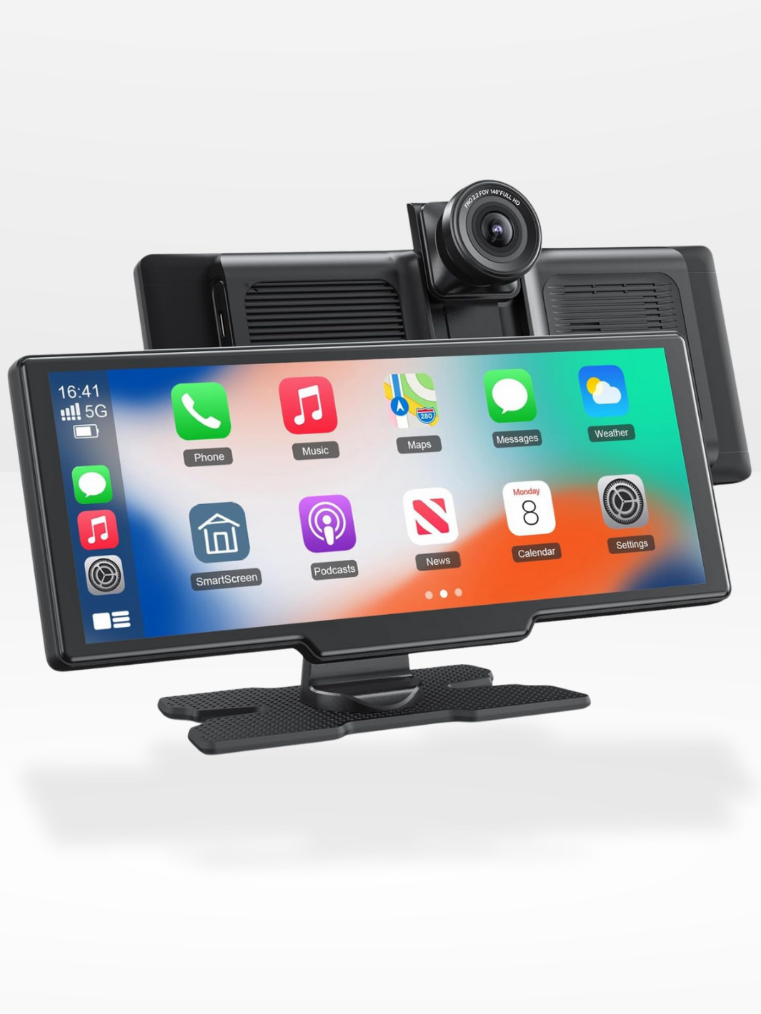 Wireless CarPlay Screen 10.26 Inch IPS Display with 4K Dashcam Android Auto Rear Camera