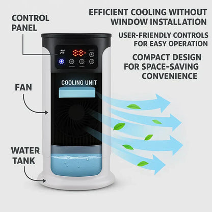 Portable Windowless Air Cooler with Mist Function