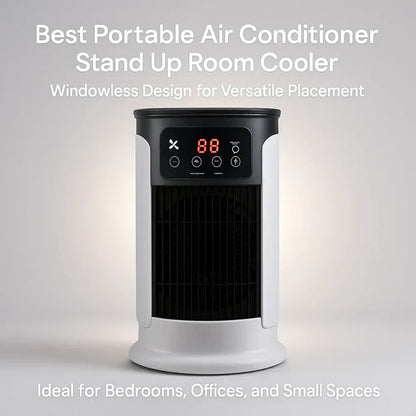 Compact Windowless Air Cooler with Cool Mist