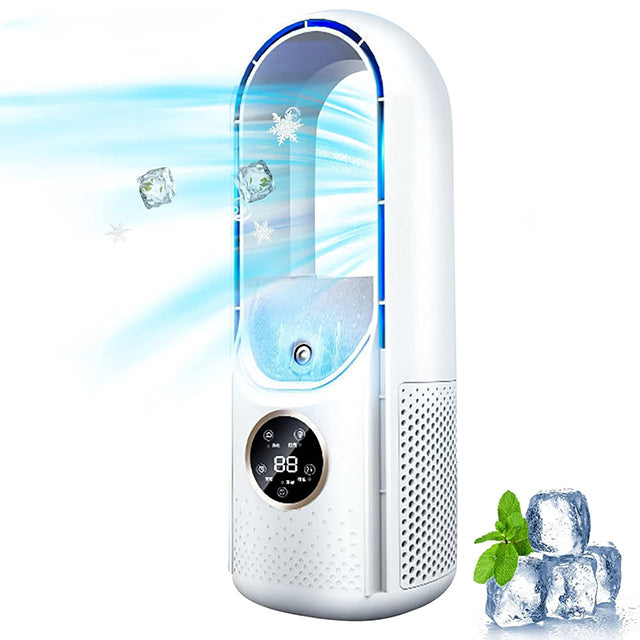 Portable Bladeless Air Cooler with Six Speeds