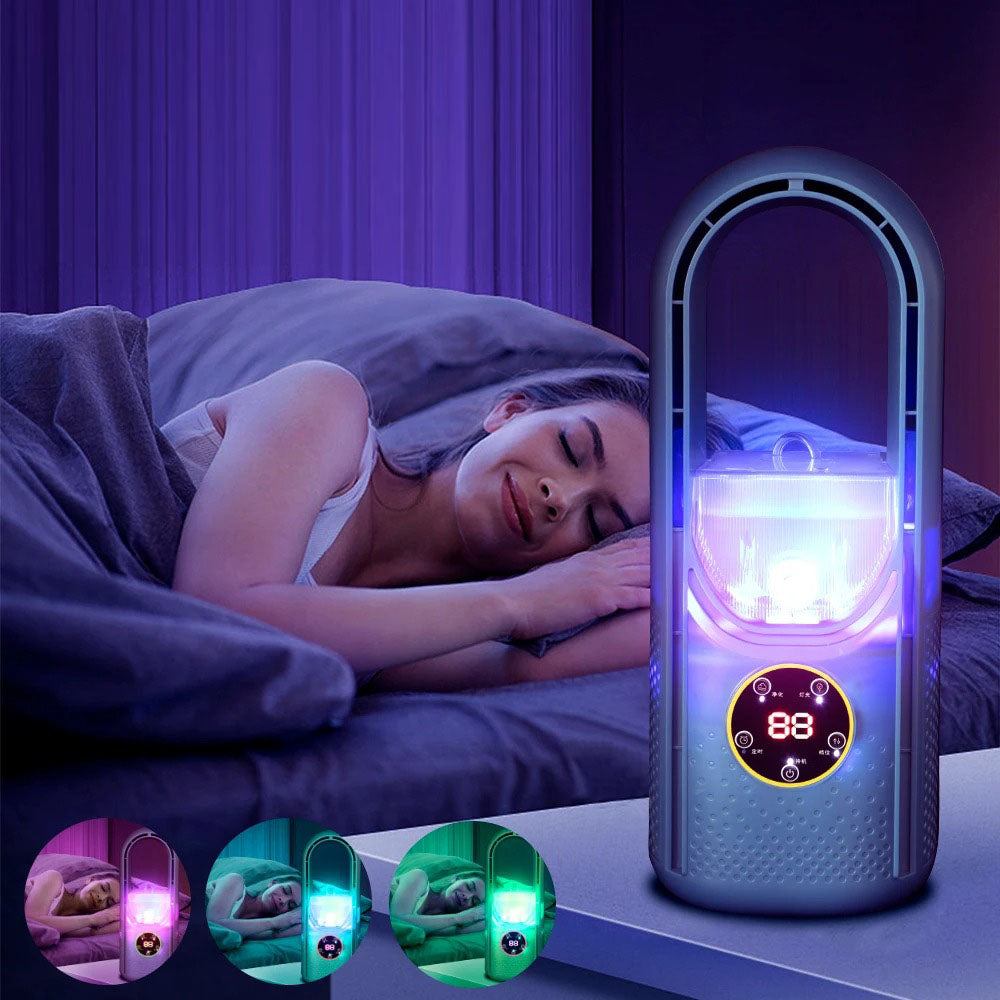 Portable Bladeless Air Cooler with Six Speeds