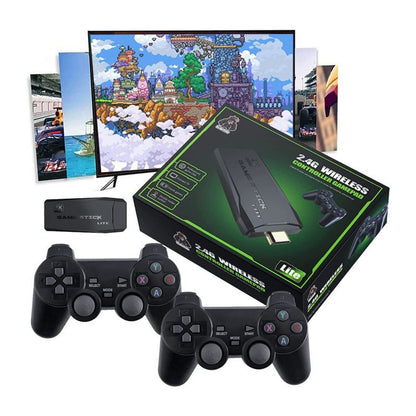 PixelDrive Retro Game Console with 2 Wireless Controllers 64GB